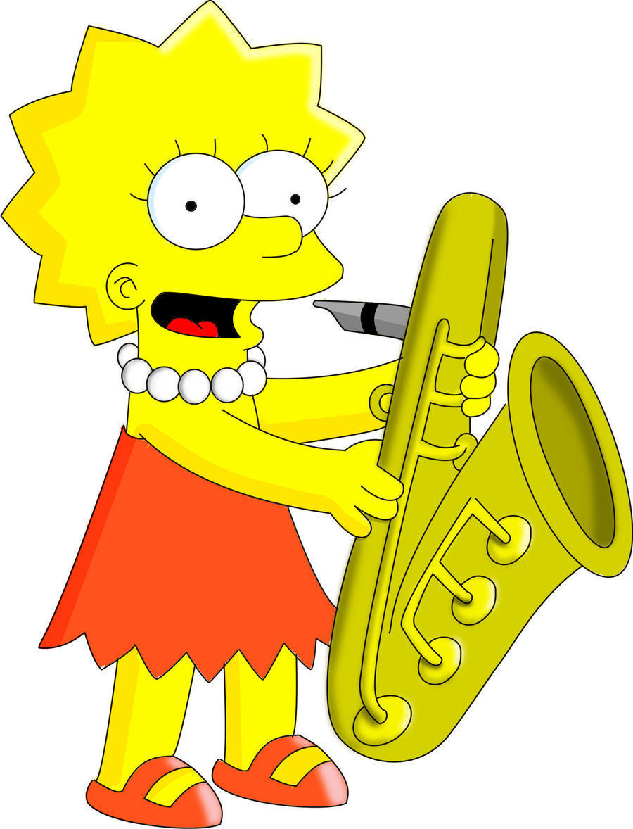 What instrument does lisa simpson play